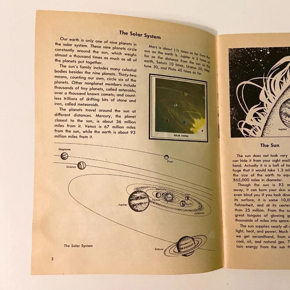 Vintage 1976 The Golden Stamp Book Stars  and Planets Complete - Picture 6 of 15